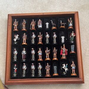Classic Chess Set with Hand-Painted Figurines
